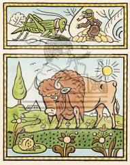 Ezopské bajky - O mravenci a luční kobylce - O domýšlivé žábě 1931