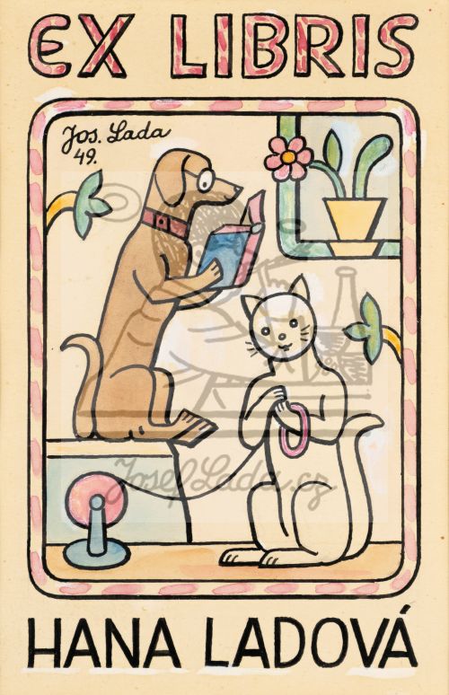 Ex Libris - Hana Ladová 1949
