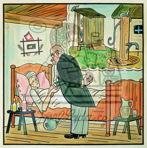 Bez vody není života 1937 - Co je platna snaha moje když je pumpa vedle hnoje!