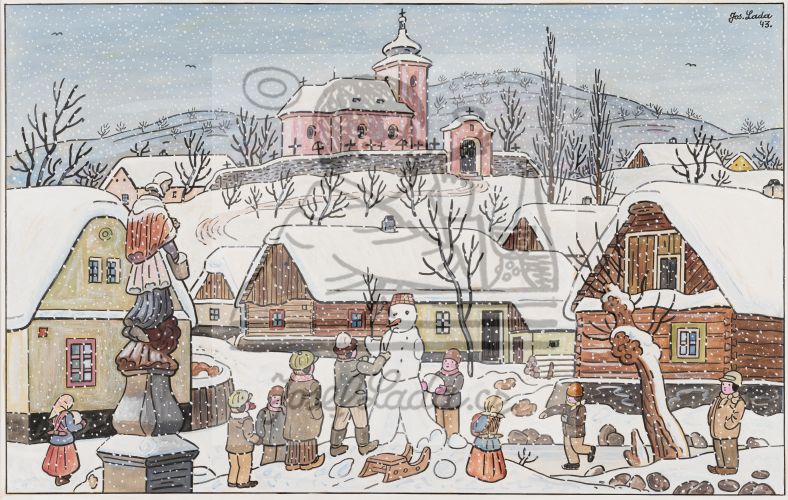 Děti v zimě 1943