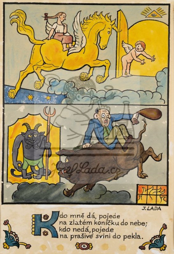 Erbenova národní říkadla - Kdo mně dá, pojede 1921