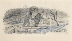 Dvě postavy ve sněhu 20. léta