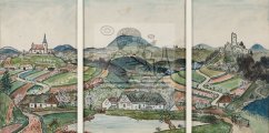 Triptych s českou krajinou 1934