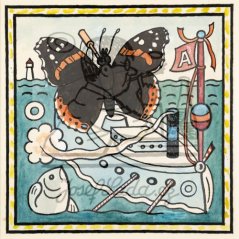 Ladovy veselé učebnice: Brouci a hmyz - Babočka admirál 1932