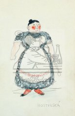 Malířský nápad - kostýmní návrh - Hostinská1932