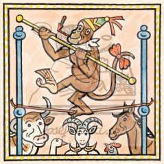 Ladovy veselé učebnice: Savci - Opice 1932