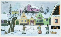 Děti se sněhulákem 1953