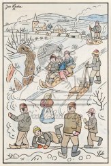 Vzpomínky z dětství - kapitola Knihařem!: Zimní radovánky 1953