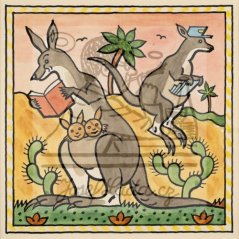 Ladovy veselé učebnice: Savci - Klokan 1932