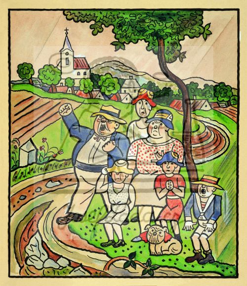 Nedělní výlet, kolem 1930