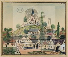 Letní náves 1934