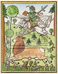 Ezopské bajky - O koni a jelenu 1931