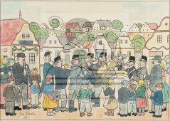 Všichni k volbám, návrh plakátu 1957