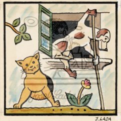 Halekačky naší Kačky - Kočka leze dírou 1932