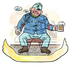 Osudy dobého vojáka Švejka - Švejk s fajfkou a pivem 1953-4