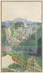 Triptych s českou krajinou, pravá část, kolem 1934