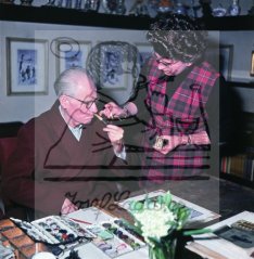 S dcerou Alenou, květen 1957