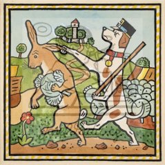 Ladovy veselé učebnice: Savci - Zajíc 1925