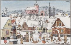 Děti v zimě 1943
