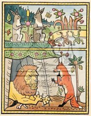 Ezopské bajky - O zajících a žábách - O lvu a lišce 1931