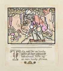 Moje abeceda - Táta náš šel na houby 1923