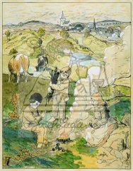 Pečení brambor 1914