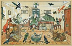 zvířata přezimují v hájovně 1941