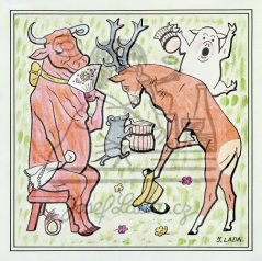 Vlkova Svatba - Jelen připil krávě 1919