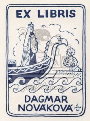 Ex libris -  Dagmar Nováková (Královna Dagmar) 1940
