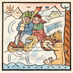 Veselý krok přes celý rok - Sáňky 1929