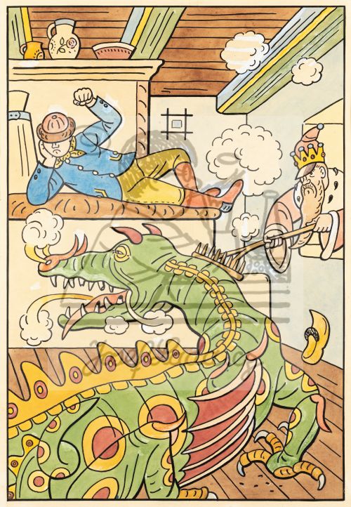 Nezbedné pohádky - kapitola O líném Honzovi: Honza na peci 1946