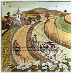 Oráč na poli 1948