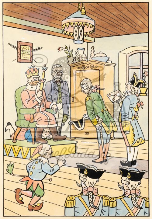 Nezbedné pohádky - kapitola O chudém královstvíčku: Audience u krále 1946
