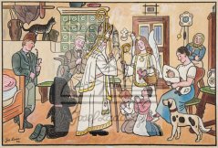 Mikuláš, anděl a čert 1940