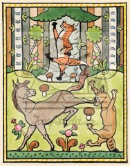 Ezopské bajky - O lišce, mezkovi a vlku