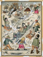 Zimní zábavy venkovské mládeže, kolem 1920