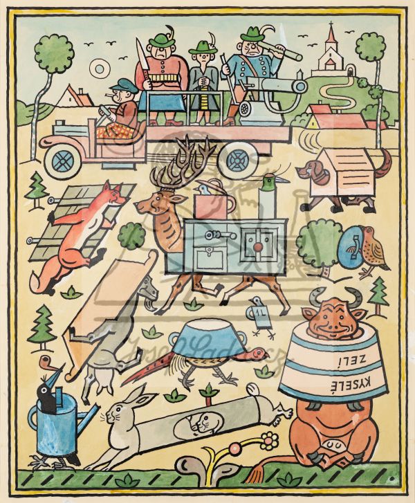 Pražský ilustrovaný zpravodaj - Zvěř se organizuje 1930