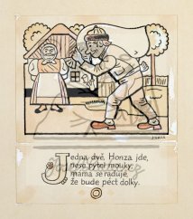 Moje abeceda - Jedna dvě, Honza jde 1923