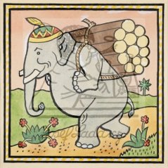 Ladovy veselé učebnice: Savci - Slon 1925