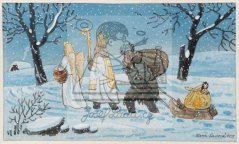 Mikuláš, anděl a čert 1952