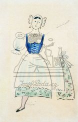 Prodaná nevěsta - kostýmní návrh III. 1936