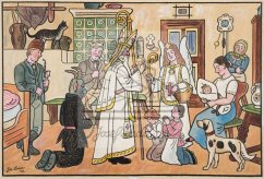 Mikuláš, anděl a čert 1940