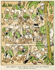 Humoristické listy - Jaké Rekruty bude si muset vycvičit Itálie pro Tripolis 1911