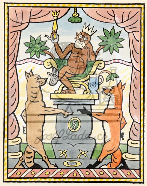 Ezopské bajky - O vlkovi, lišce a opici 1931