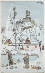 Chlapec a sněhulák 1948