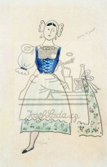 Prodaná nevěsta - kostýmní návrh III. 1936