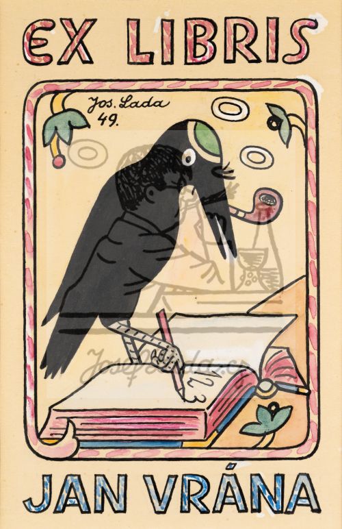 Ex Libris - Jan Vrána 1949