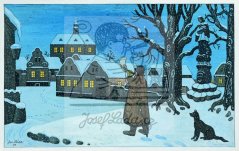 Ponocný se psem 1949