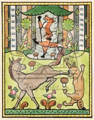 Ezopské bajky - O lišce, mezkovi a vlku