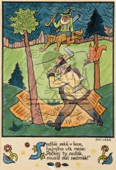 Erbenova národní říkadla - Sedlák seká v lese 1921